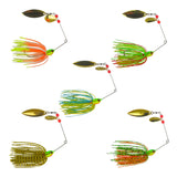 Dekoi 17gm LS21 Closed Eye Spinnerbait, Orange Green, Qty 2 - Front View
