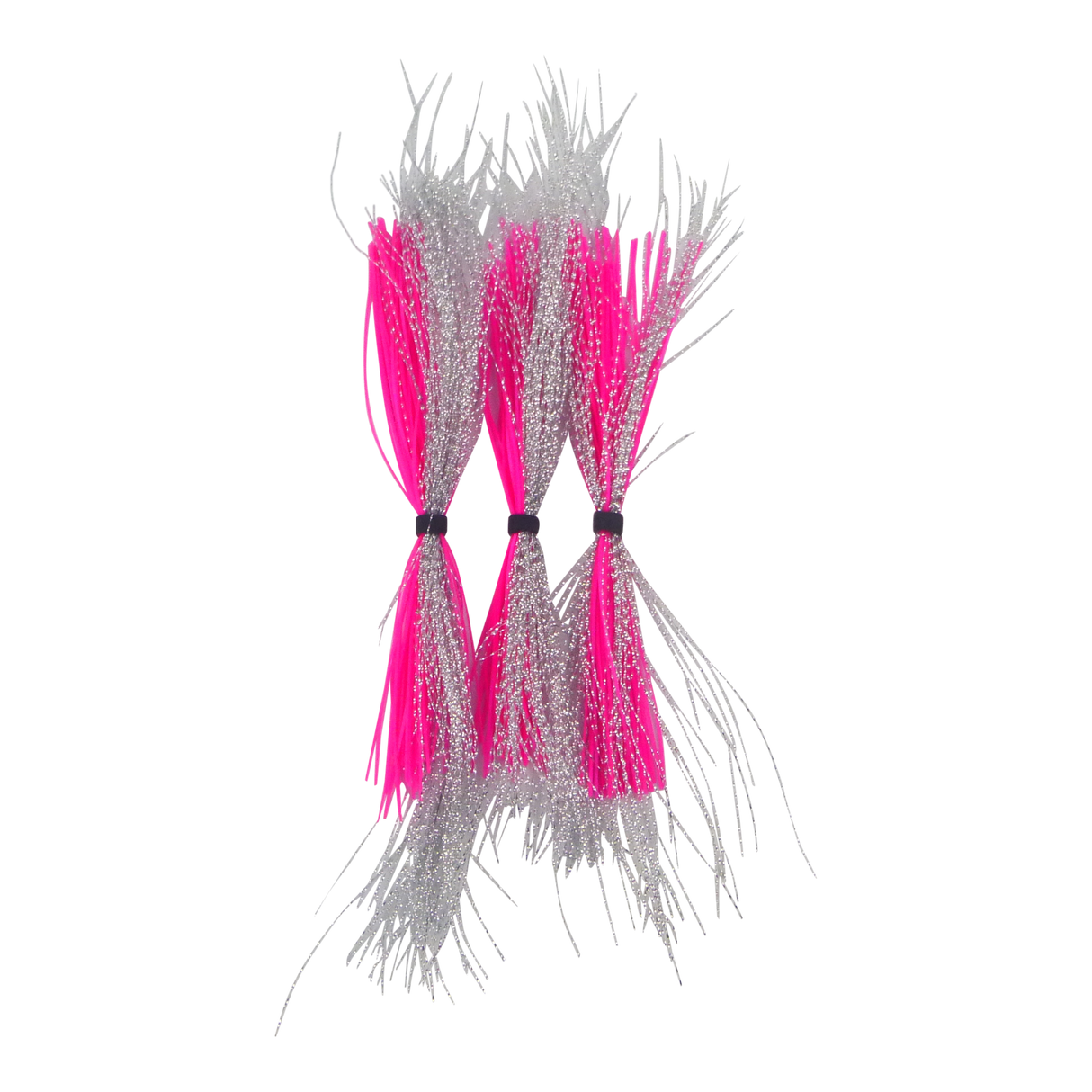 Dekoi Krystal Flash Lure Skirts, Silver Pink