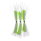 Dekoi Krystal Flash Lure Skirts, Silver Chartruese