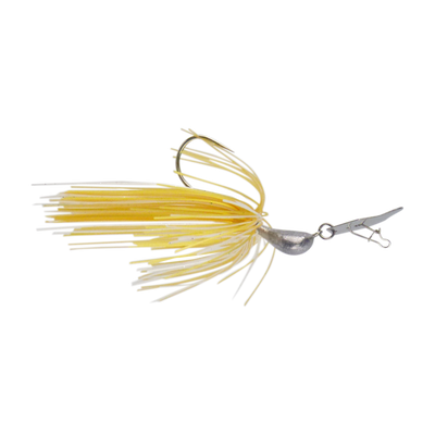 Dekoi 14gm Bladed Swim Jig, Chatterbait, Gold Shine, 2 pack