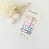 Mango Delight Butter Cream Snap Clip Set - Ice Cream Bar Hair Accessories - 5 Piece Collection