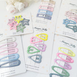 Mango Jelly Delight: Butter Cream Hair Clip Collection - Ice Cream Bar Snap Clips Twin Set - Side View