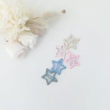 MANGO JELLY Butter Cream Hair Clips Collection - Ice cream Stars - One Pack - Front View