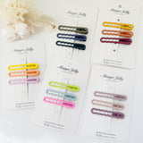 MANGO JELLY Gloss Glaze Wavy Hair Clips - Maple - One Pack - Front View