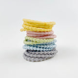 MANGO JELLY Kids Hair Ties (3cm) - Bubbly Milky -Twin Pack - Front View