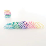 Pastel Paradise MANGO JELLY Kids Hair Bands - Soft & Stylish Duo Pack - Front View