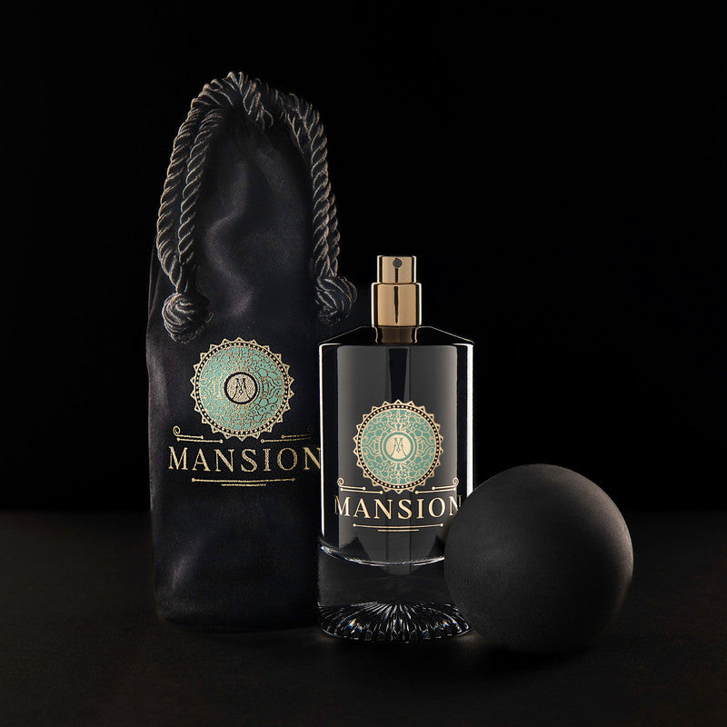 LALUNA Luxurious Interior Perfume Set with Scented Flora Pouch - Vanilla, Saffron & Cashmere 100ML