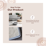 Goomaroo Cat Litter Deodorising Spray 120ml - Top-Down View