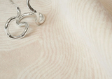 Serene Wabi-Sabi Inspired White Imitation Cashmere Rug - 200cm x 300cm - Side View