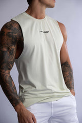 HARD HITTERS MEN'S CREW COTTON TANK MINT SMALL - Front View