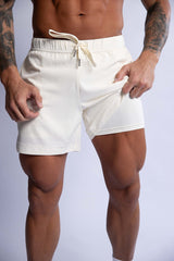 HARD HITTERS MEN'S PRO-TECH PERFORMANCE SHORTS CREAM X-LARGE - Side View