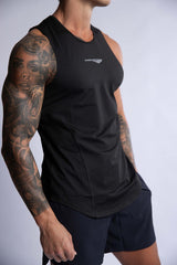 HARD HITTERS PRO-TECH PERFORMANCE STRINGER BLACK MEDIUM - Side View