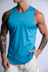 HARD HITTERS PRO-TECH PERFORMANCE STRINGER MYKONOS BLUE LARGE - Front View