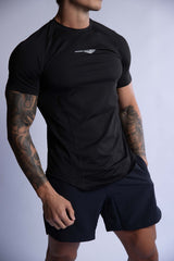 HARD HITTERS PRO-TECH PERFORMANCE TEE BLACK LARGE - Front View