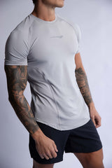 HARD HITTERS PRO-TECH PERFORMANCE TEE SILVER X-LARGE - Front View