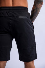 HARD HITTERS SLIM FIT TERRY SHORTS BLACK X-LARGE - Front View