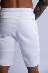 HARD HITTERS SLIM FIT TERRY SHORTS WHITE X-LARGE - Front View