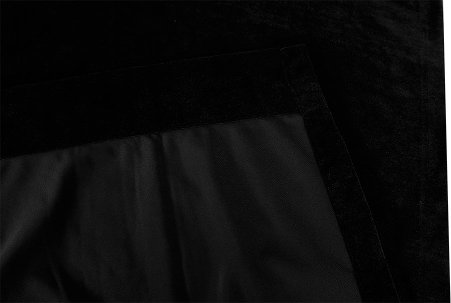 Large Thick Faux Mink Velvet Curtains Blockout 550x 230cm+Hook Pinch Pleat Black