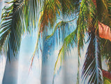 Sea View 3D Printing Blockout Curtains 2x127x160cm PINCH PLEAT Fabric Seascape - Front View