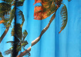 Sea View 3D Printing Blockout Curtains 2x130x160cm PINCH PLEAT Fabric Seascape - Front View