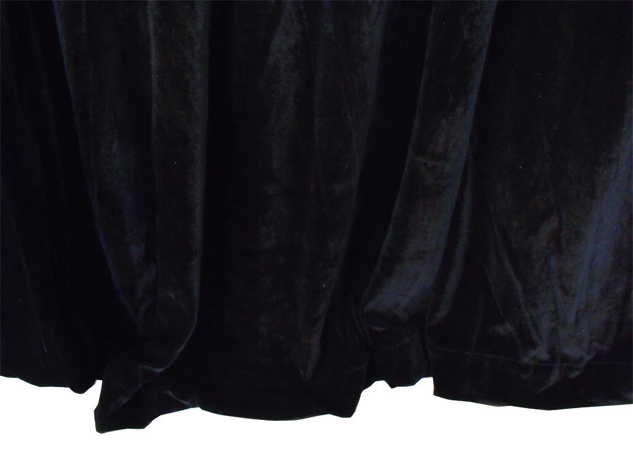 Long Large Velvet Curtains Black 620x270cm with 4m blockout+30 Hook New