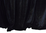 Long Large Velvet Curtains Black 620x270cm with 4m blockout+30 Hook New - Top-Down View