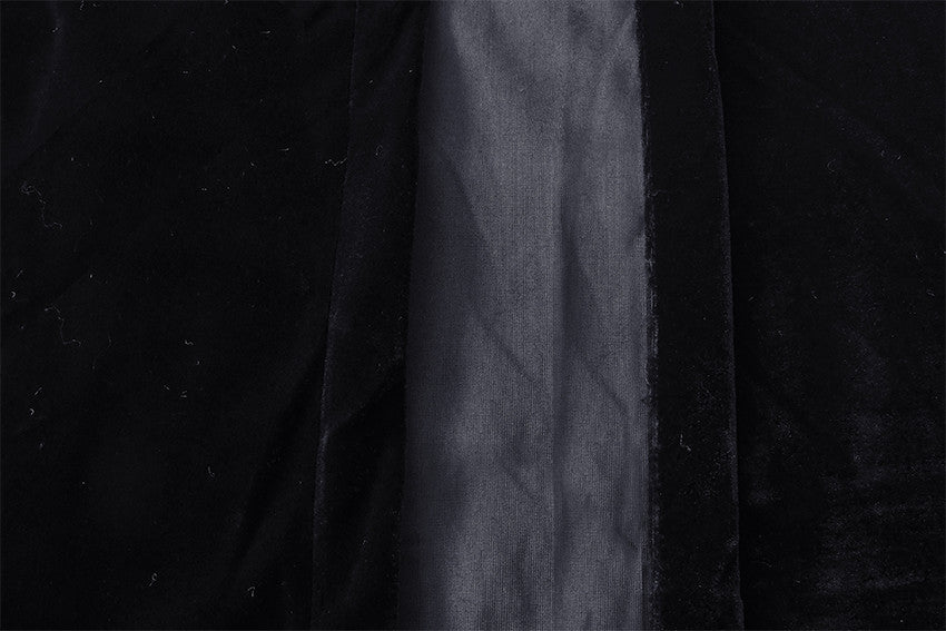 Long Large Velvet Curtains Black 620x270cm with 4m blockout+30 Hook New