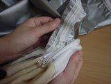 Long Large Velvet Curtains Black 620x270cm with 4m blockout+30 Hook New - Extra Image