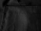 Sheer Voile Curtains 548cm wide 230cm Drop+30 Hooks Pinch Pleat New, Black - Top-Down View