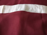 2 Sheer Voile Curtains 544cm wide 230cm long + 30 Pinch Pleat Hooks Wine Red New - Top-Down View