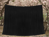 Long Large Thick Black Velvet Curtains 580x270cm+full liner,Blockout,Pinch Pleat - Front View