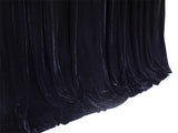 Long Large Thick Black Velvet Curtains 580x270cm+full liner,Blockout,Pinch Pleat - Top-Down View