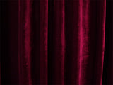 Long 4-Way Stretch Velvet Curtains 600x265cm with 30 hooks Pinch Pleat Burgundy
