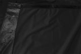 Large Thick Velvet Blockout Curtains 560x 230cm PINCH PLEAT 2 panel+Hooks Black - 45-Degree Angle
