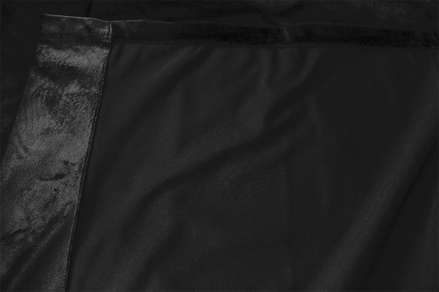 Large Thick Velvet Blockout Curtains 300x 270cm PINCH PLEAT 1 panel+Hooks Black