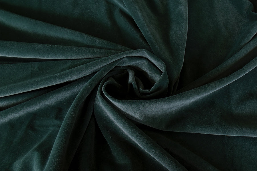 Large Thick Faux Mink Velvet Curtains 540x 230cm+30 Hooks Pinch Pleat, Green,New