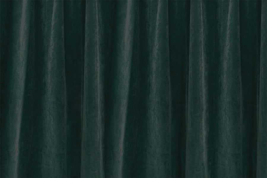 Large Thick Faux Mink Velvet Curtains 270x 230cm+15 Hooks Pinch Pleat, Green,New