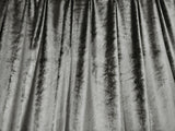 Large Thick Velvet Curtains Warp Knitted Velvet 540x270cm+Hooks Pinch Pleat Grey - Top-Down View