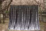 Large Thick Velvet Curtains Stunning Flocking 580x270cm+Hook Pinch Pleat Silver Grey - Front View