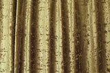 Large Thick Velvet Curtain Stunning Flocking 560x230cm+30Hooks Gold - Side View