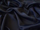 100% Blockout Curtain 137x160cm PINCH PLEAT Blackout High Level Fabric Black - Side View