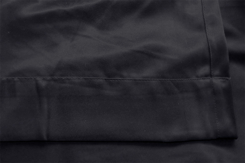 100% Blockout Curtain 270x230cm PINCH PLEAT Blackout High Level Fabric Black