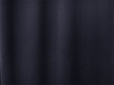 100% Blockout Curtain 1x300x270cm PINCH PLEAT Blackout High Level Fabric Black - Front View