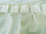 Milk White Curtains 260x160cm PINCH PLEAT High Level Fabric 2 Panels for wall - 45-Degree Angle