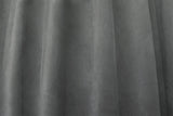 Large Thick Velvet Blockout Curtains 550x 230cm PINCH PLEAT 2 panel+Hooks Grey - Front View