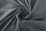 Large Thick Velvet Blockout Curtains 550x 230cm PINCH PLEAT 2 panel+Hooks Grey - Side View