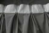 Large Thick Velvet Blockout Curtains 550x 230cm PINCH PLEAT 2 panel+Hooks Grey - Top-Down View