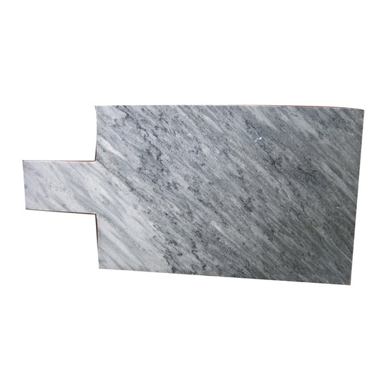 Rectangular Grey Marble Cheeseboard with Handle - 40x20cm, Unique Design, Free Shipping