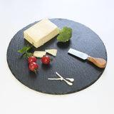 Bella Cheese Charcuterie Board and Knife Set 7 piece Round 30cm Free Delivery - Front View