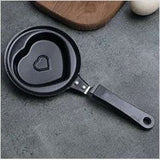 Cute Mini Heart-Shaped Non-Stick Frying Pan for Playful Cooking, Free Shipping - Top-Down View